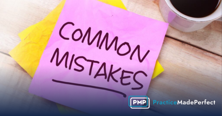 pink sticky note that says common mistakes in black sharpie