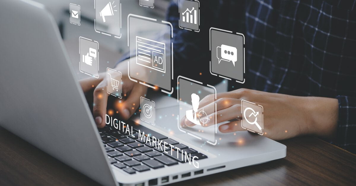 digital marketing graphic concept