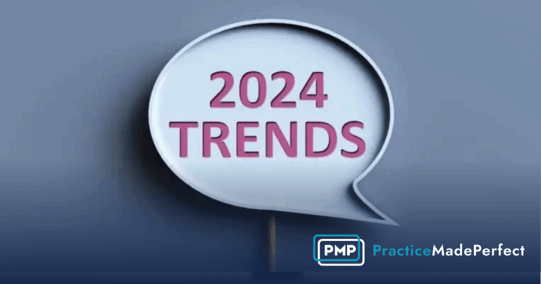 bubble with pink text inside that reads 2024 trends