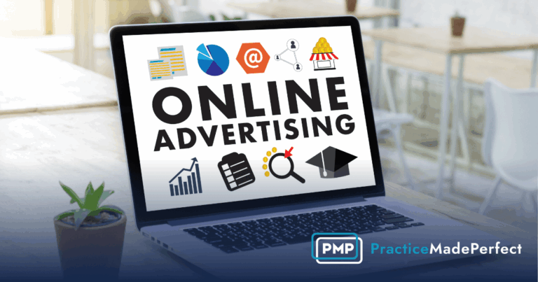 computer screen that shows online advertising